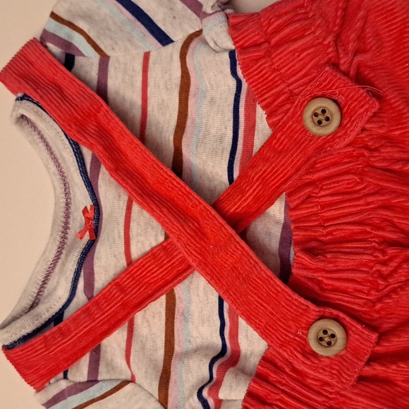 "3 months" NWOT baby girl overall outfit πΆπ - Picture 4 of 6